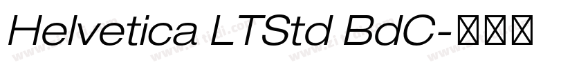 Helvetica LTStd BdC字体转换